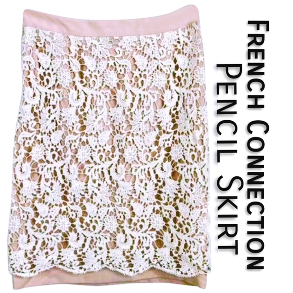 | Women's | French Connection | Lace Pencil Skirt | US 10 - Picture 2 of 9